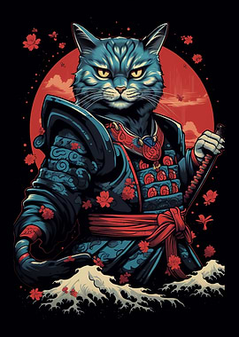 Samurai Cat Japanese