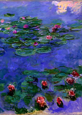 Red Water Lilies