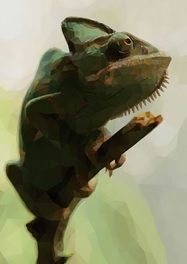 Low Poly Chameleon
