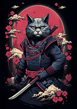 Samurai Cat Japanese