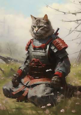 Samurai Cat Japanese