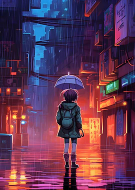 Rain City Pixel 16bit Art