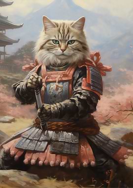 Samurai Cat Japanese