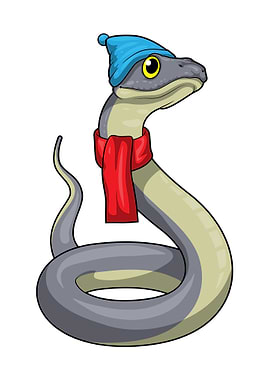 Snake Scarf Beanie