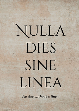 Latin Quote Artist Motto