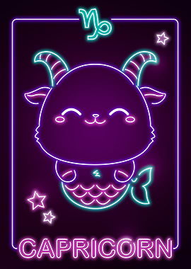 Kawaii Capricorn Sign