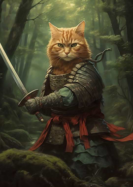 Samurai Cat Japanese