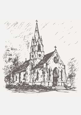 Sketch of church