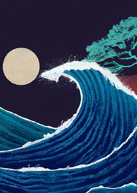 Full Moon Midnight Wave