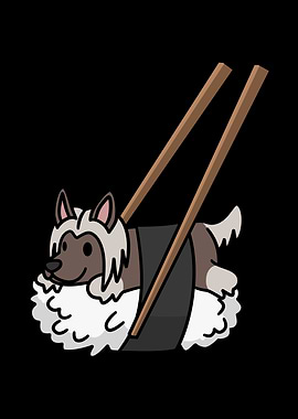 Chinese Crested Sushi