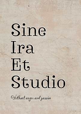 Latin Quote Sine Ira Et