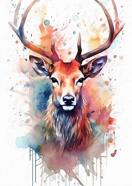 Deer Watercolor