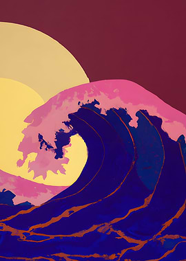 Red Wave During Sunset