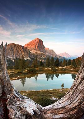 Mountains at Lake Nature