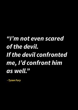 Tyson Fury quotes