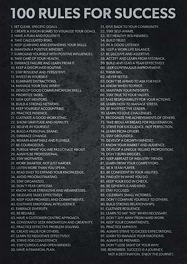 100 Rules For Success