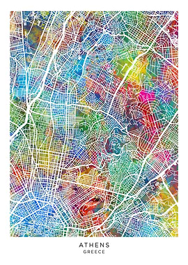Athens Greece Map