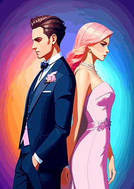 Man And Woman Fashion Art