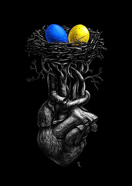 Human Heart With Nest