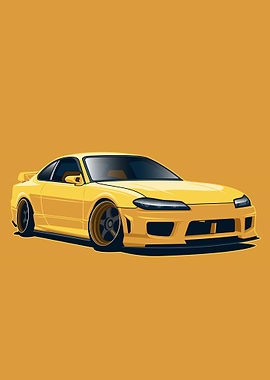 Nissan Silvia Yellow