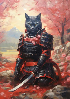 Samurai Cat Japanese