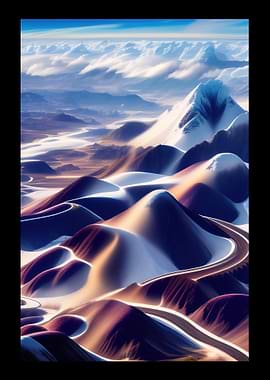 Snowy Mountain Scenery