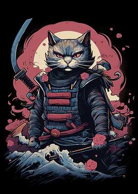 Samurai Cat Japanese