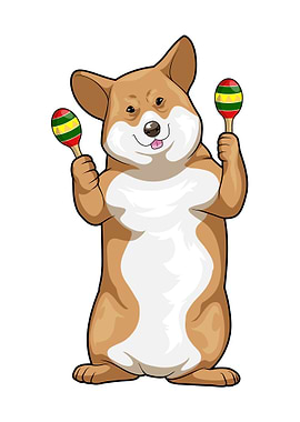 Corgi Maracas Music