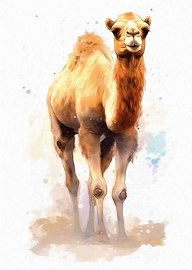 Camel Watercolor