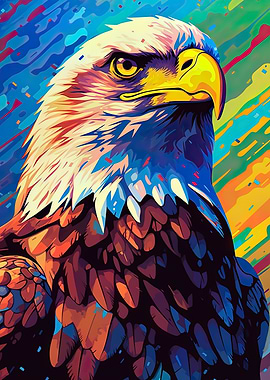 Eagle Illustration Pop Art