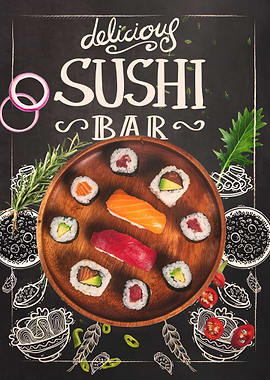 Rounded Sushi Menu