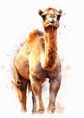 Camel Watercolor
