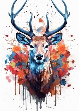 Deer Watercolor