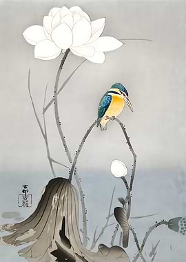 Ukiyo e Kingfisher