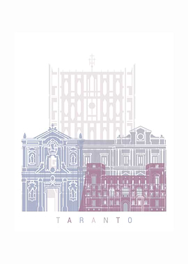 TARANTO SKYLINE PASTEL