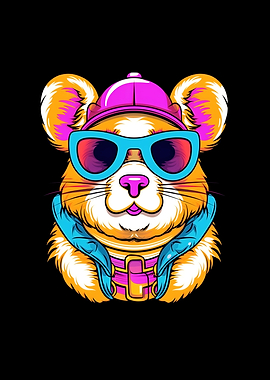Hamster Wearing Sunglasses