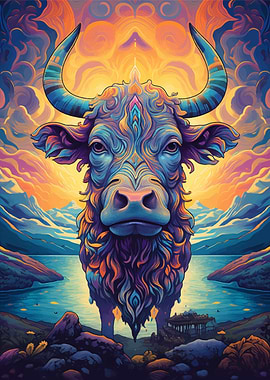 Cow On The Mountain Nature