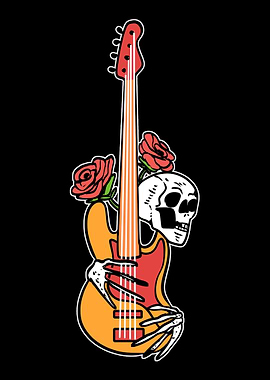 Skull Guitar Acoustic Guit
