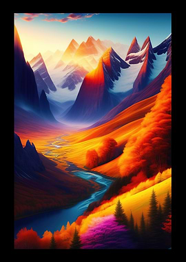 Snowy Mountains Landscape