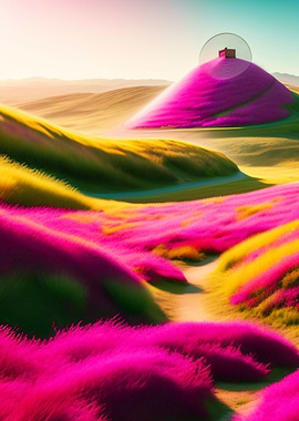 PINK FLOWERING HILLS