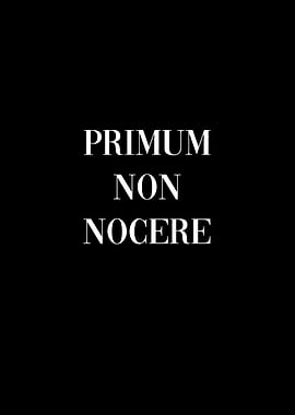 Primum Non Nocere
