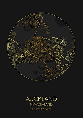 Auckland Black Gold Map
