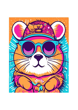 Hamster Wearing Sunglasses