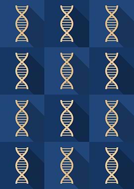 DNA Science Icons Pop Art