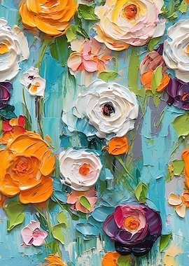 Colorfull Flower Knife