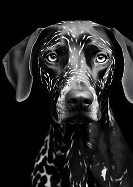 Black And White Spot Dog