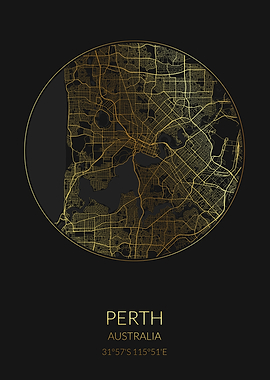 Perth Black Gold Map
