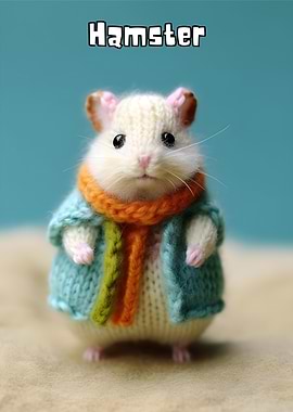 Colorful Kids Hamster Art