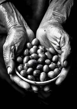 Black Coffee Bean Berries