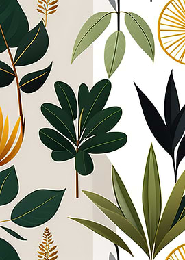 Exotic plants pattern 01